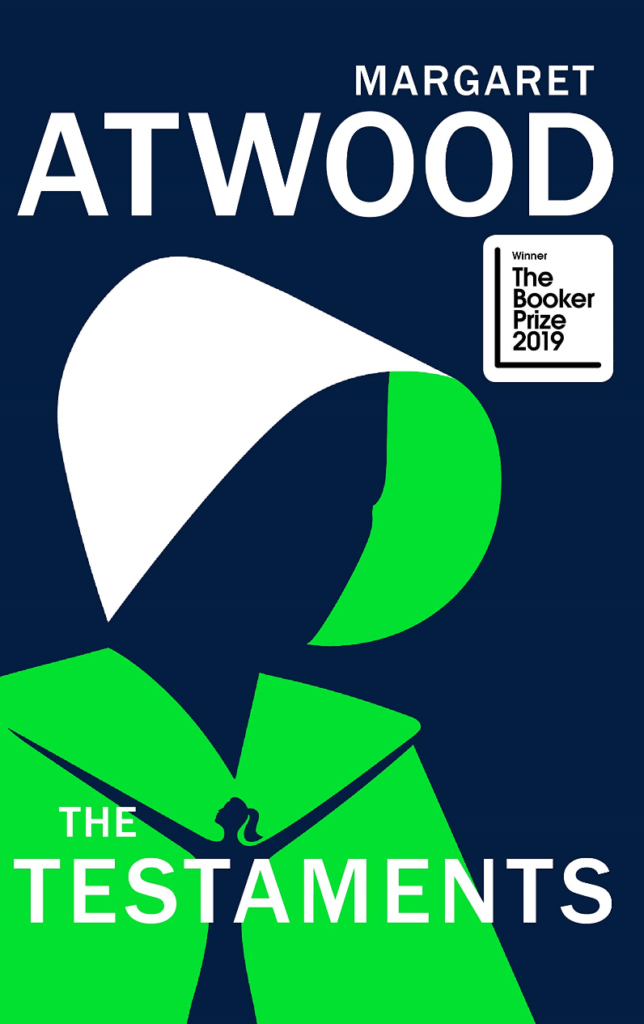 The book cover for The Testaments by Margaret Atwood